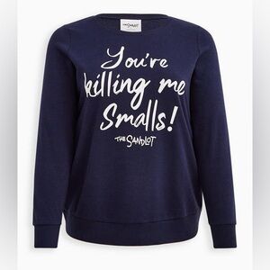 Torrid The Sandlot "You're killing me smalls!" Cozy Fleece Sweatshirt
